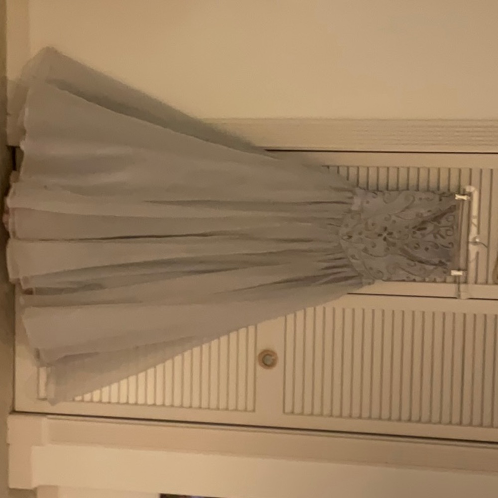 Evening gown. Beaded on top